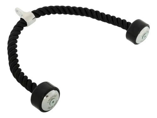 Cuerda Para Tríceps Liveup - Nylon Con Agarre De Poliuretano