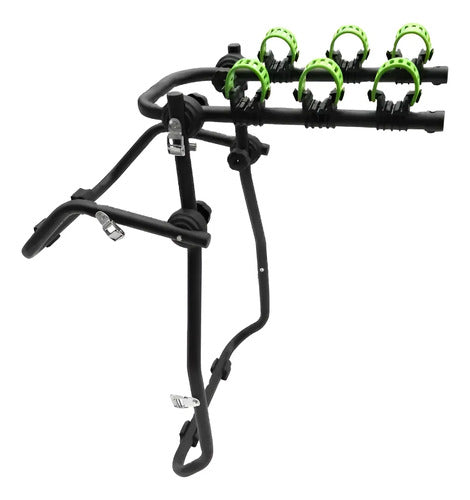 Bike Carrier X 3 6 Ganchos - Bc-005 Negro/verde