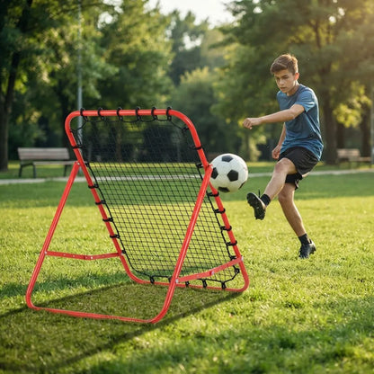 Arco Rebotador Pelota P/ Entrenamiento Futbol Pro Mmsports Rojo