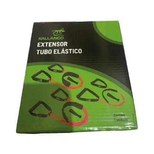 Banda Con Mango Latex Fuerte 2 Gomas Kallango Negro/naranja