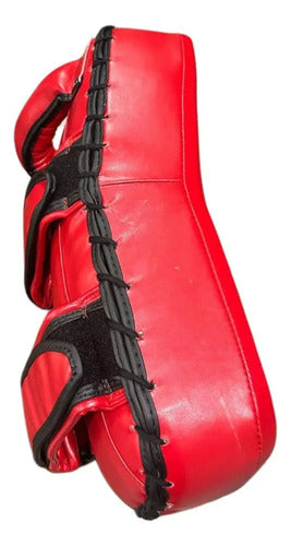 Escudo Artes Marciales Curvado Pu K'nex Rojo