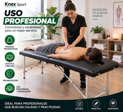 Camilla Para Masajes Plegable Negro