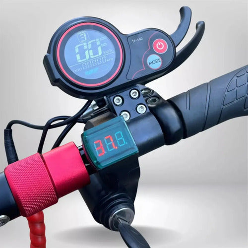 Monopatin Eléctrico 500w Plegable Dc22 K'nex Rojo