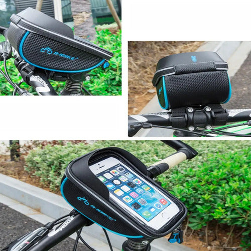Bolso Estuche Rigido Bicicleta Impermeable Tactil - Inbike Negro