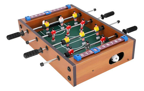 Mesa De Futbolito Portatil Mmsports Marrón