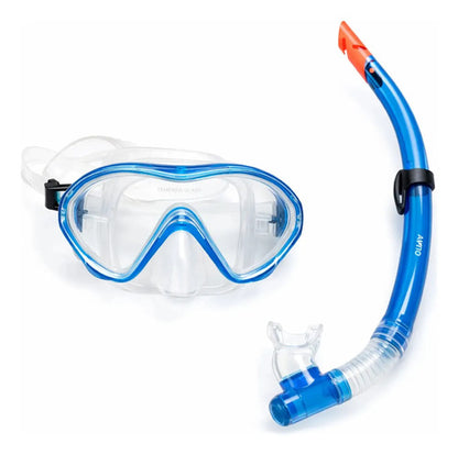 Set Snorkel Hydro Mascara Adulto Buceo Natacion Antifog Kit Turquesa
