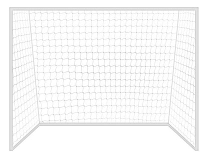Redes Arco 2mm Fútbol 5/sala Y Handball 3,2x2,1m Uv Gismar Blanco