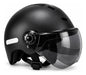 Casco Con Visera Rebatible Para Bicicleta Monopatín Negro Negro Único