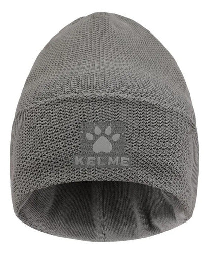 Gorro De Lana Kelme Gris Mmsports Azul Marino Único Liso