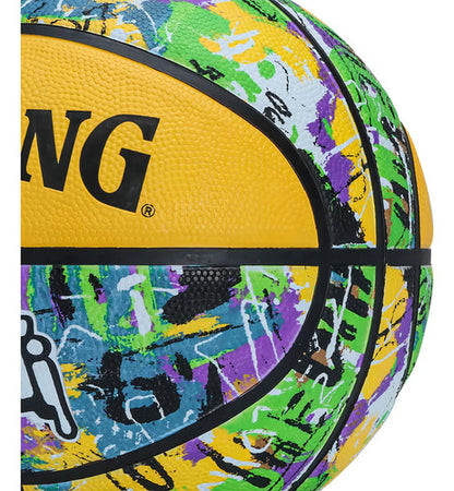 Pelota Basket Spalding Graffiti Tam 7 Verde/amarillo Mmsport Color Amarillo