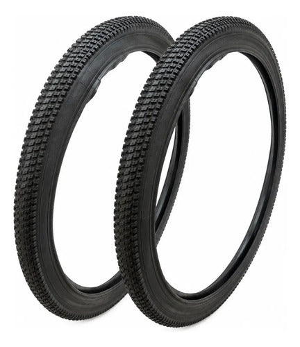 Pack X2 Cubiertas Bicicleta Rodado 29 29x2.125 Mtb Negro