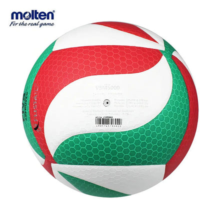 Pelota De Voley Molten V5m 5000 Nº 5 Color Blanco/verde/rojo Para Indoor