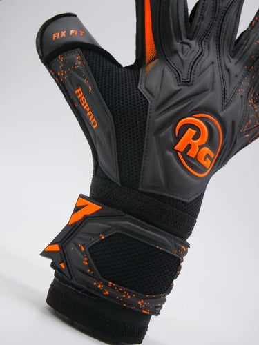 Guante De Arquero Rg Aspro Blackout 26 Pro Fútbol Mmsports
