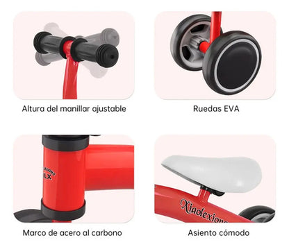 Bicicleta Sin Pedales Chivita Buggy Rojo