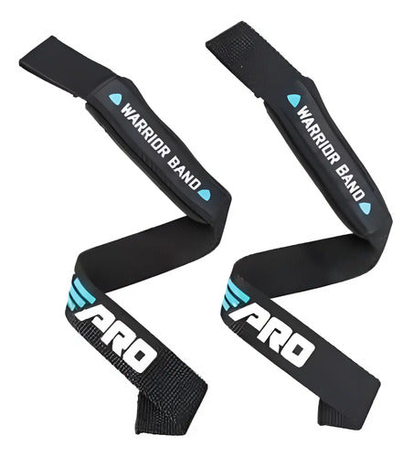 Correas Levantamiento Livepro Negras Poliester Neopreno 56cm Lp8092 Negro