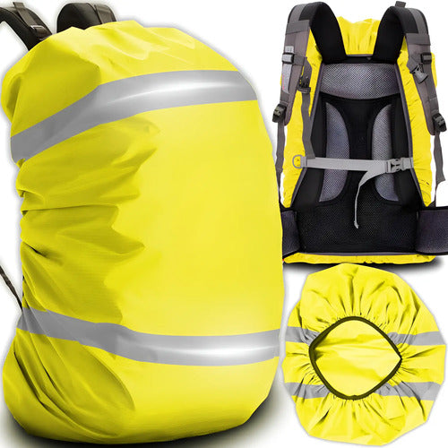 Cubre Mochila Impermeable Mmsports Amarillo