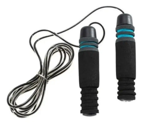 Cuerda De Entrenamiento Saltar - Livepro Negro
