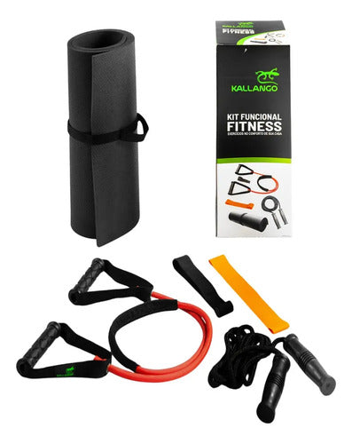 Kit Fitness Entrenamiento - Kallango Negro
