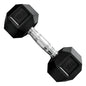 Mancuerna Hexagonales Hierro Recubierto Dumbbell 15kg Rhino Negro