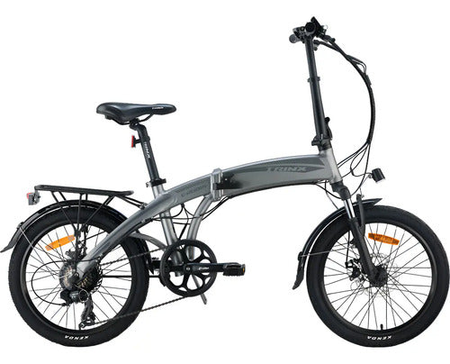 Bicicleta Eléctrica E-rubik Plegable Color Plateado Plateado
