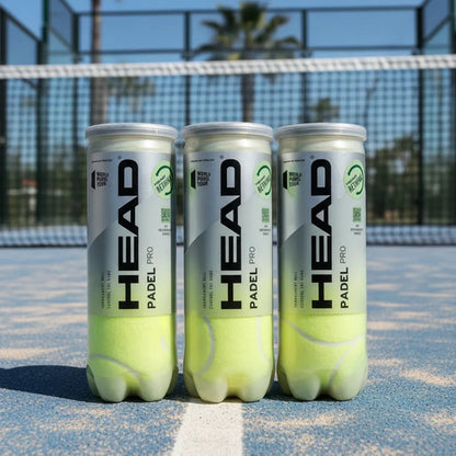 Tubo 3 Pelotas Head Padel Pro Amarillo
