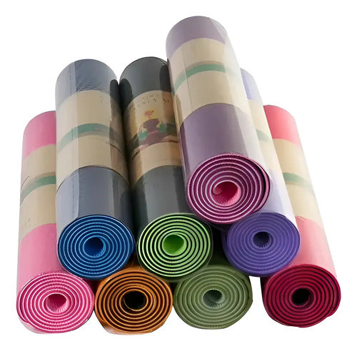 Colchoneta De Yoga Knex Mat Pilates Tpe Ecologica 6mm Surtidos