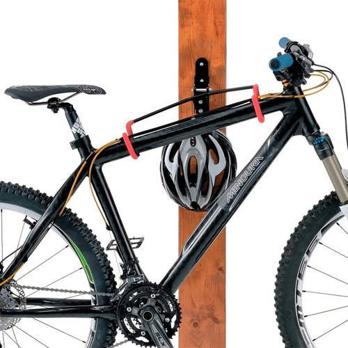 Estacionamiento De Bicicleta. Soporte Pared Horizontal T25a Color Negro