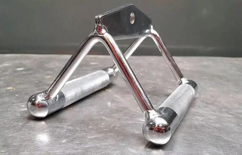 Agarradera Tipo D Doble Para Polea 1,8 Kg Fitness