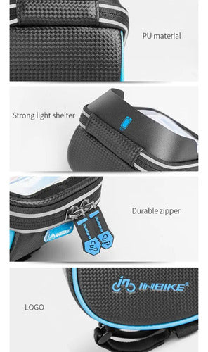 Bolso Estuche Rigido Bicicleta Impermeable Tactil - Inbike Negro