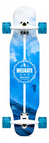 Longboard Weskate 108 Cm Tabla Maple Ruedas Anchas Paseo Weskate Ocean