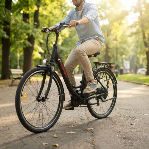 Bicicleta Electrica Bici Modelo Madrid Rodado 26x1.95 250w Negro M