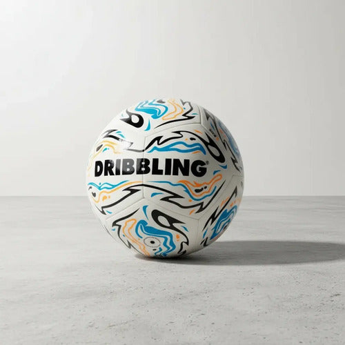 Pelota De Fútbol Drb Vibra N° 5 Cosida Césped Blanco Celeste