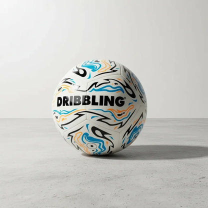 Pelota De Fútbol Drb Vibra N° 5 Cosida Césped Blanco Celeste