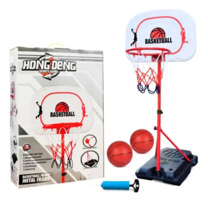 Tablero De Basquet Con Pie Altura 2.01m  Inflador + Pelota
