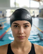 Gorra De Natación Moaki Kiroa Mini De Silicona Negra Negro Lisa Uni