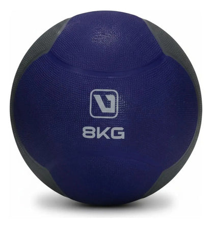 Medicine Ball 8kg Azul Abdominal Equilibrio Antideslizante