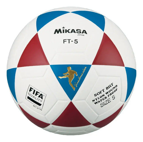 Pelota De Fútbol Mikasa Ft-5bky Nº 5 Color Blanco Y Azul Y Rojo Blanco/azul/rojo