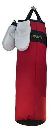 Kit Boxeo Niño Saco De Boxeo + Guantes Kid Lona 70cm