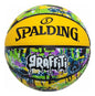 Pelota De Básquet Spalding Graffiti Graffiti Nº 7 Color Amarillo/verde Para Partida De Exterior