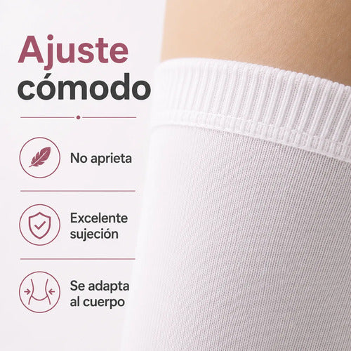 Media Ballet Danza Clásica Lycra Infantil Adulto Calidad Blanco Lisa S