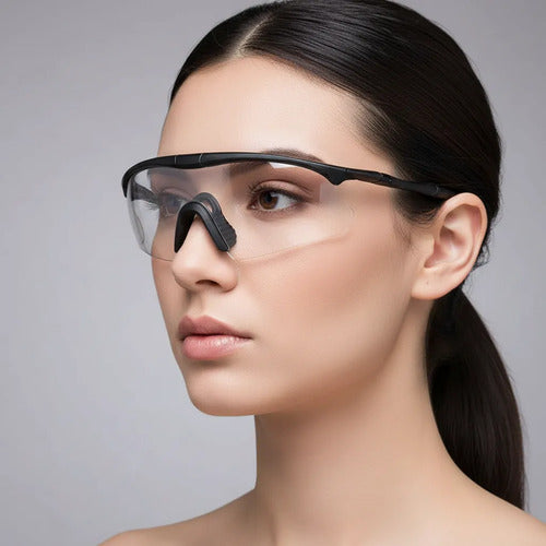 Lentes Ciclismo Transparentes Zuba Transparente Negro