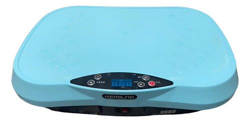 Plataforma Vibratoria Con Control Ejercicio Entrenamiento Celeste