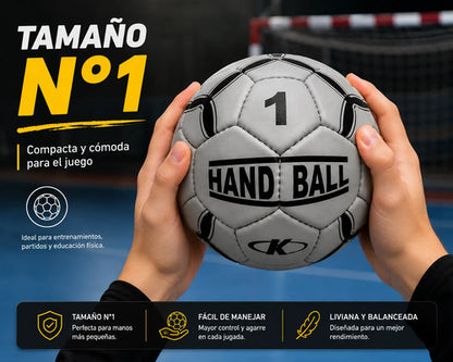 Pelota Handball Knex N°1 Gris Entrenamiento Y Competencia Gris 1