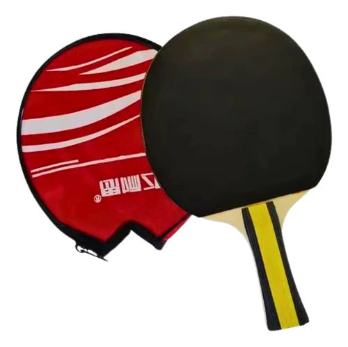 Paleta De Ping Pong 1 Estrella Rojo Cs (chino)