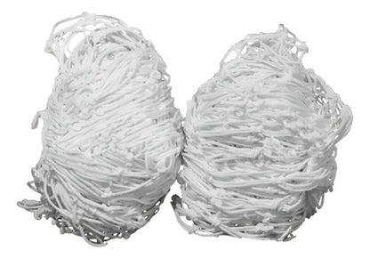Par Redes Para Arco Fútbol 11, Nylon 2mm Gismar Blanco