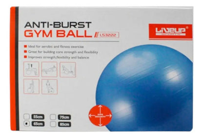 Pelota De Pilates Fitball 55cm Yoga Fitness Gym Livepro Azul