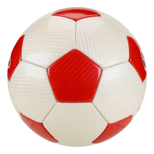 Pelota Futbol Spalding Profesional Numero 5 Classic Soccer Color Blanco/rojo