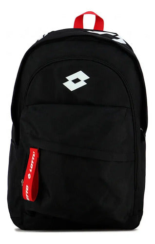 Lotto Giada Mochila Urbana Y Escolar Negro-blanco Liso