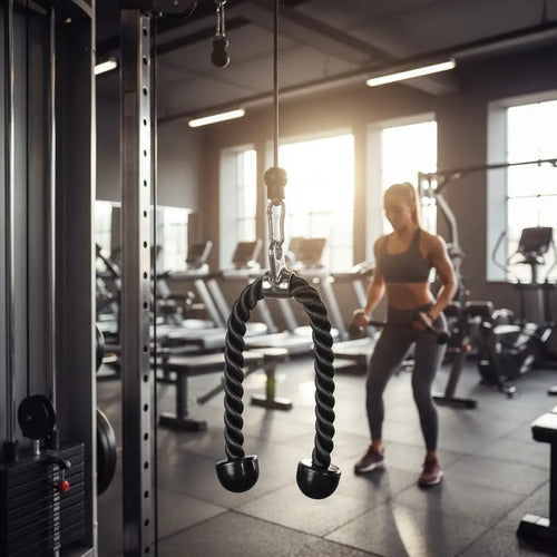 Cuerda Polea Para Triceps Doble Entrenamiento Pesas