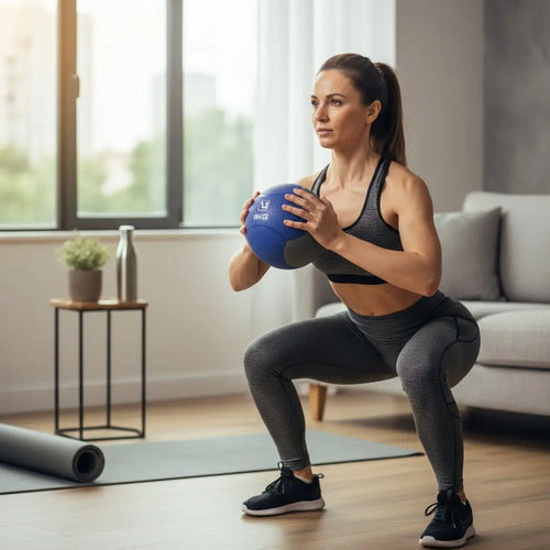 Pelota Medicinal 8 Kg Violeta - Livepro Violeta